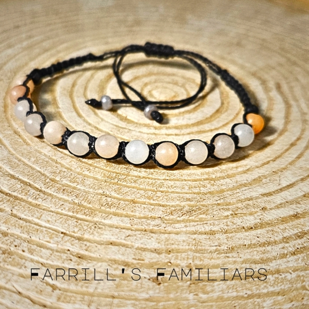 Peach Aventurine Shamballa Bracelet